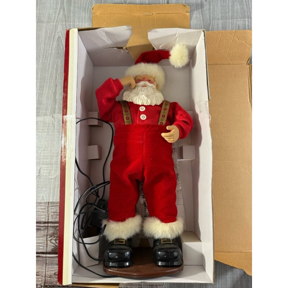 Jingle Bell Rock Santa 1998 16" Plays Music Dances Tested Excellent - Picture 5 of 6